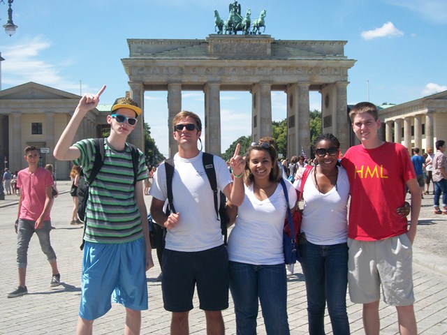 group at Brandenburg Gate